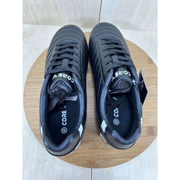 NEW Core SR Pitch Vision Black Leather Football Cleats Men's 10.5 - Picture 6 of 9